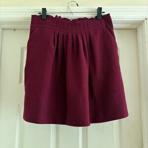 A New Day Pleated Maroon Skirt | Size M